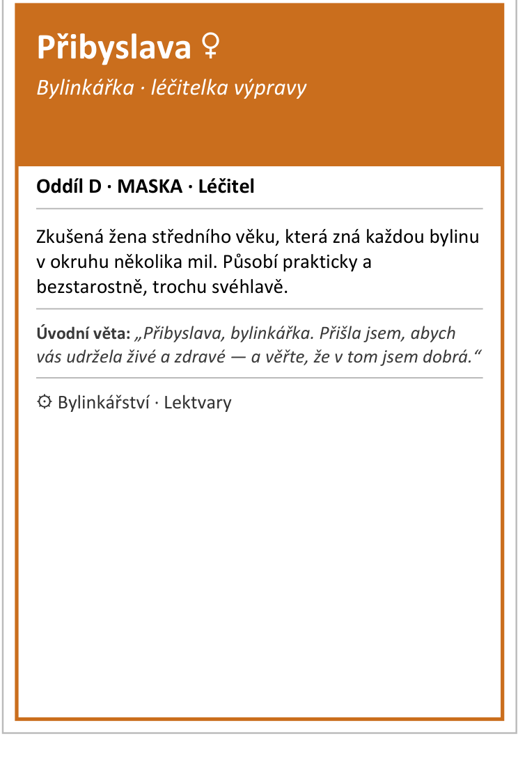 Přibyslava, bylinkářka